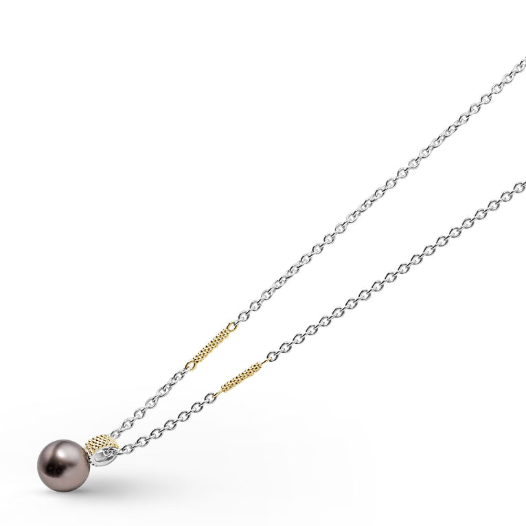 Luna Collection Color Gemstone Necklace in Sterlin