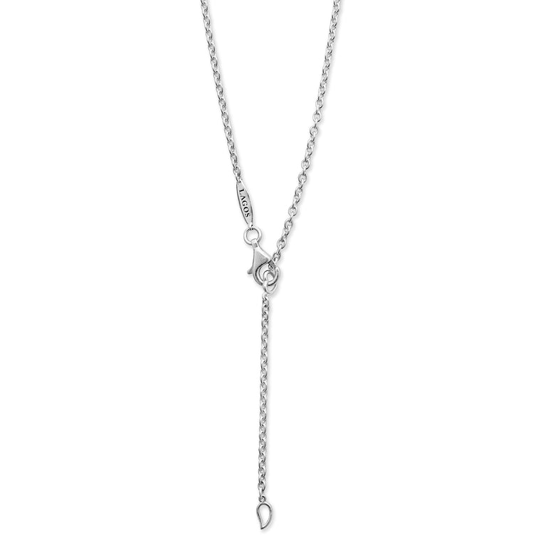 Luna Collection Color Gemstone Necklace in Sterlin