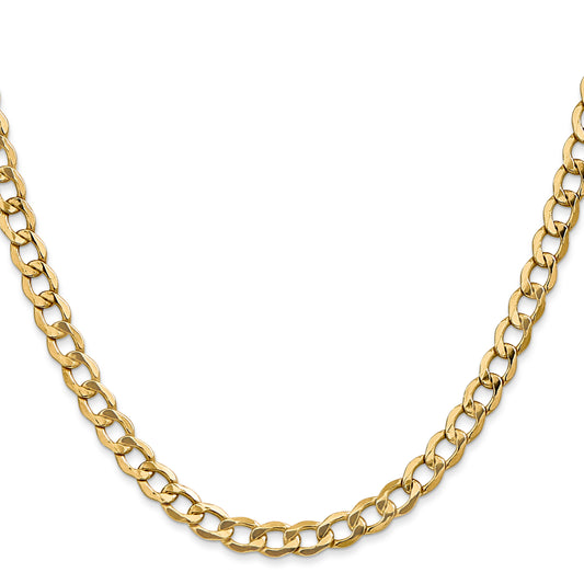 14K Yellow Gold Curb Chain Necklace