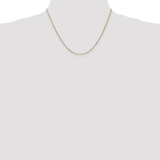 14K Yellow Gold Box Chain Necklace