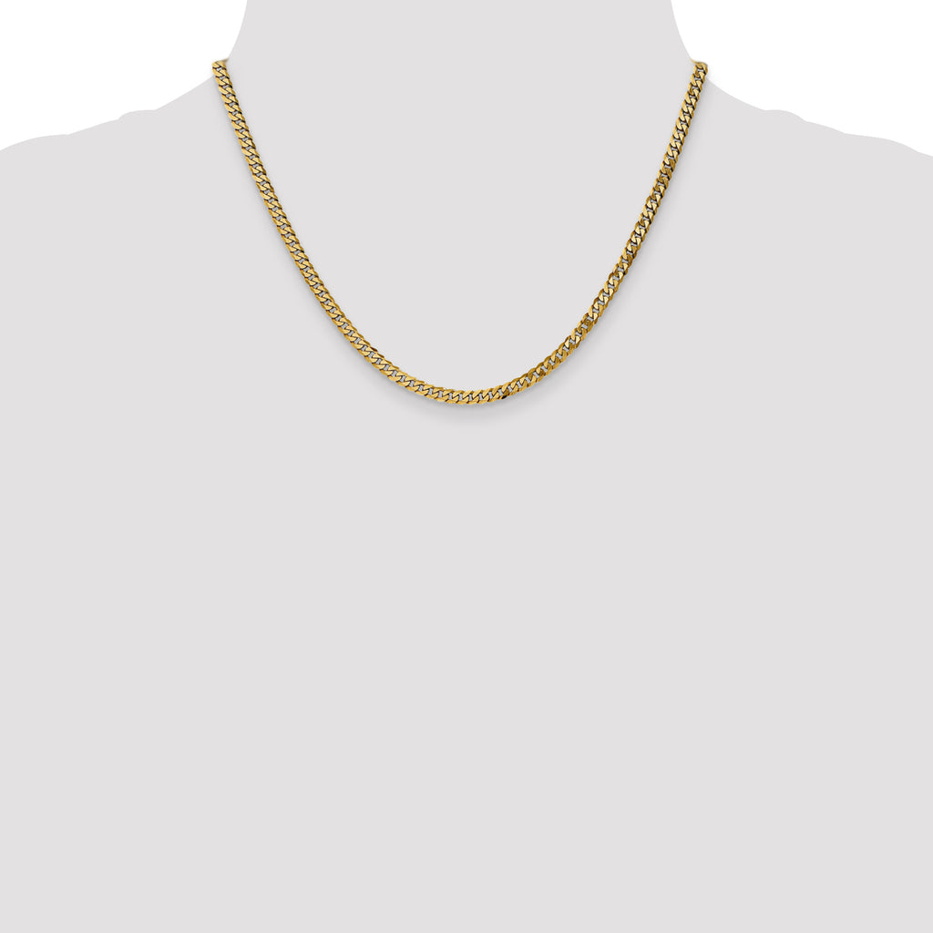 14K Yellow Gold Curb Chain Necklace