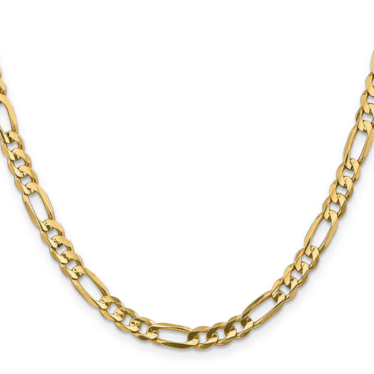 14K Yellow Gold Figaro Chain Necklace