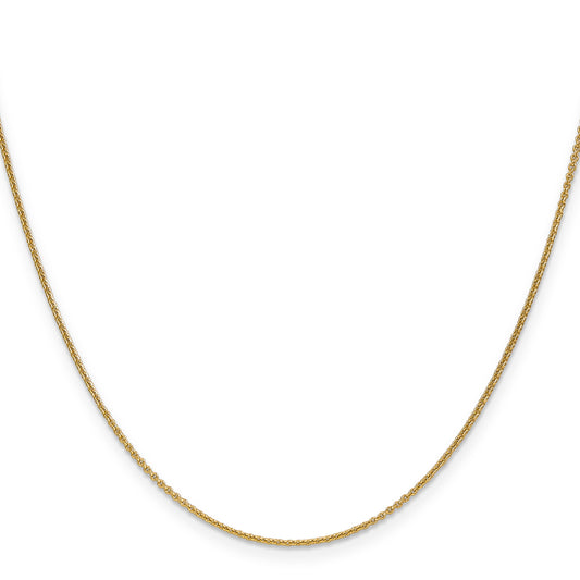14K Yellow Gold Cable Link Chain