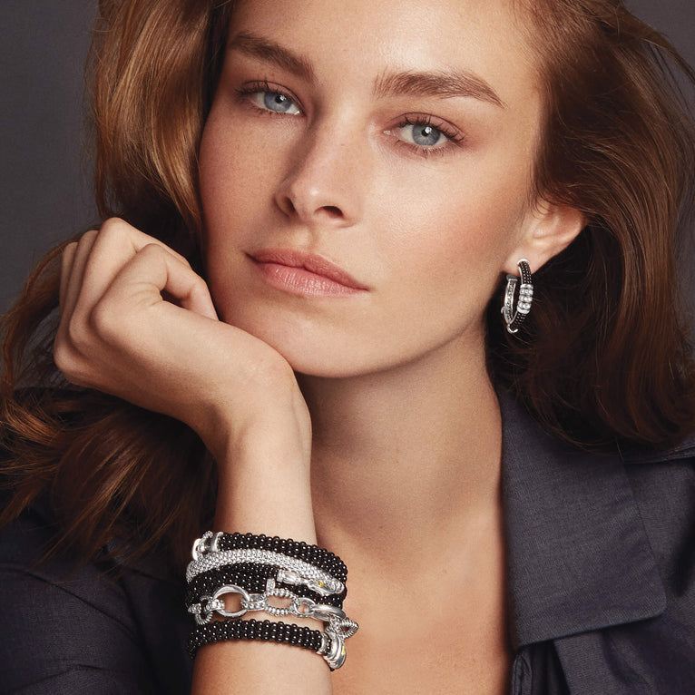 LAGOS Signature Caviar Collection Oval Link Bracel