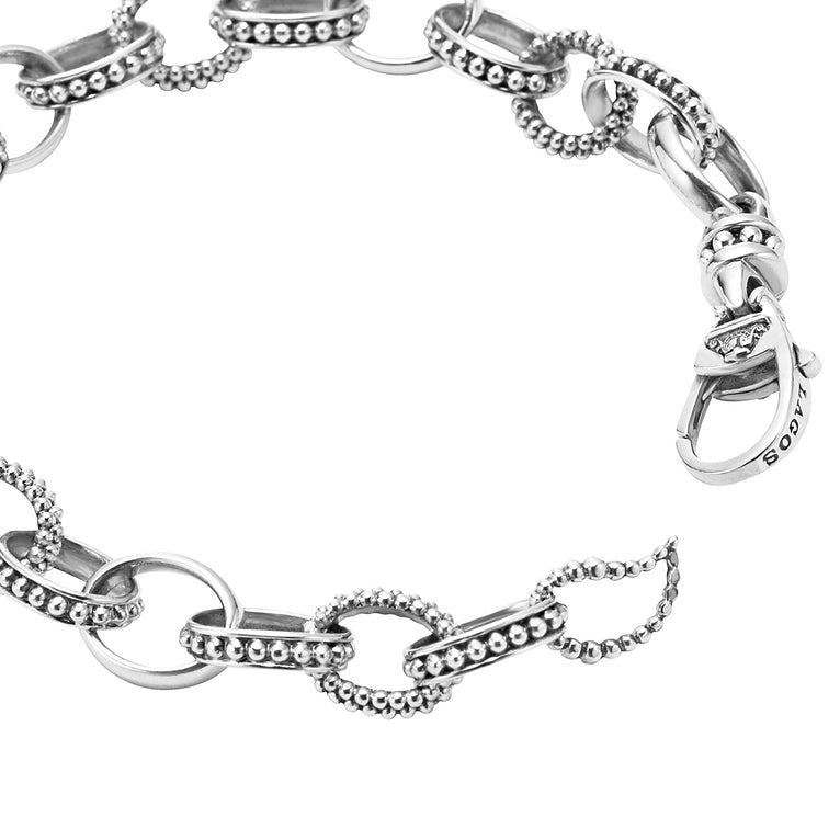 LAGOS Signature Caviar Collection Oval Link Bracel