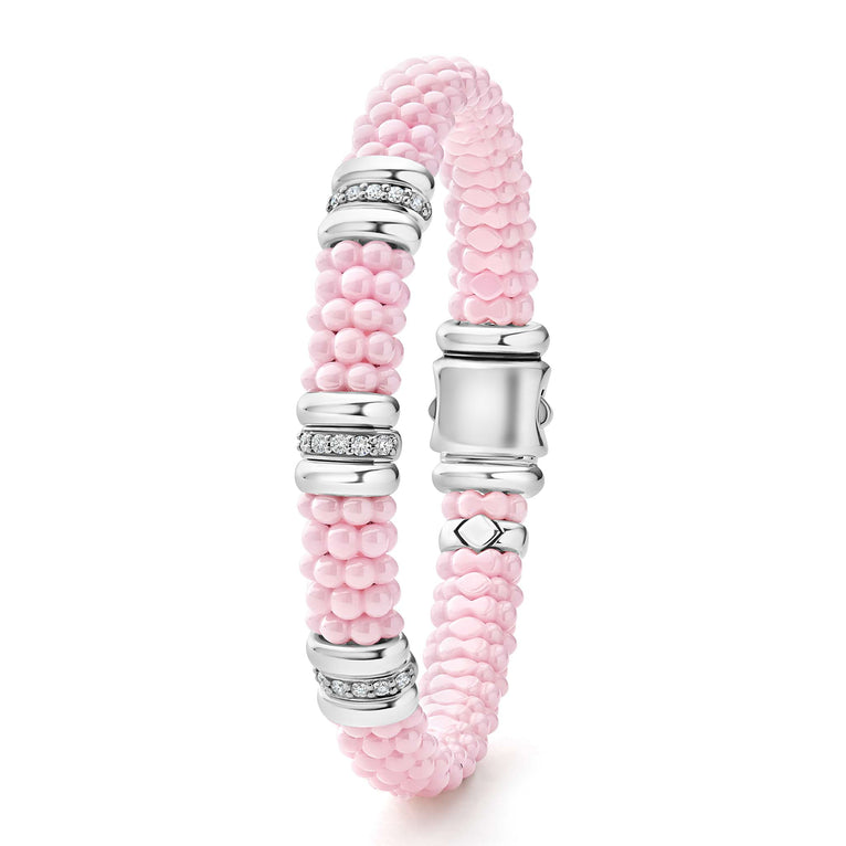LAGOS Pink Caviar Collection Natural Diamond Brace