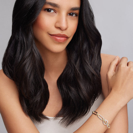 LAGOS Signature Caviar Collection Fancy Link Brace