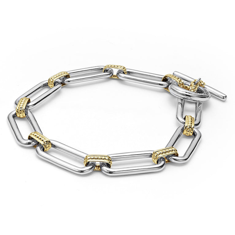 LAGOS Signature Caviar Collection Fancy Link Brace