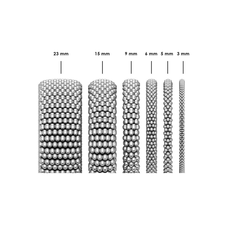 Sterling silver textured bracelet design.