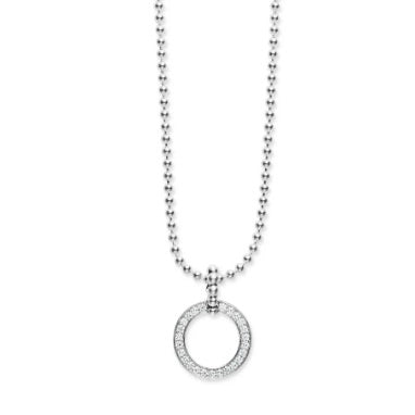 LAGOS Caviar Spark Collection Natural Diamond Earth Mined Necklace in Sterling Silver with 0.63ctw Round Diamonds