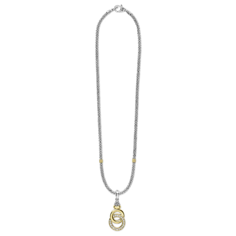LAGOS Natural Diamond Necklace in Sterling Silver 