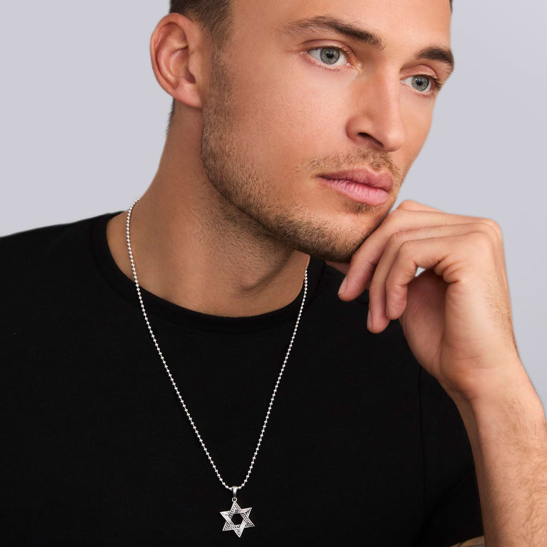 Men's LAGOS Anthem Collection Star of David Neckla