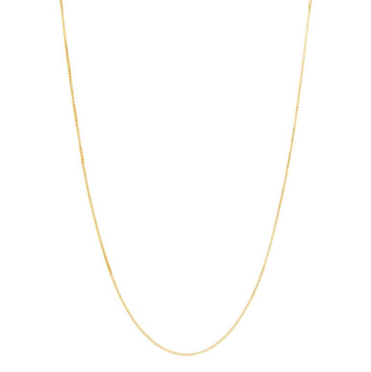 ReMARKable Designs Box Chain in 14 Karat Yellow Gold, 20" 0.73mm