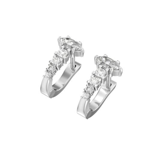 Noam Carver Natural Diamond Earrings in 14 Karat White Gold with 0.50ctw G/H SI2 Marquise Diamonds