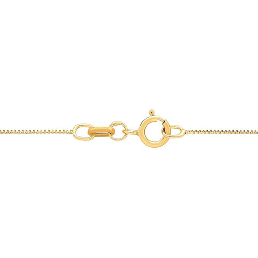ARMADANI Box Chain in 14 Karat Yellow Gold, 18" 0.53mm
