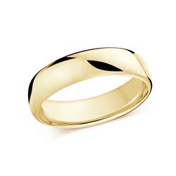 Carved Band (No Stones) in 14 Karat Yellow 6.5MM