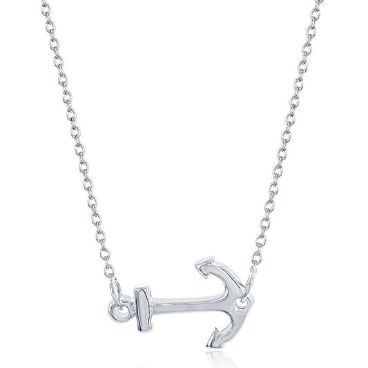 Necklace (No Stones) in Sterling Silver White