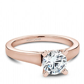 Solitaire Solitaire Semi-Mount Engagement Ring in 14 Karat Rose
