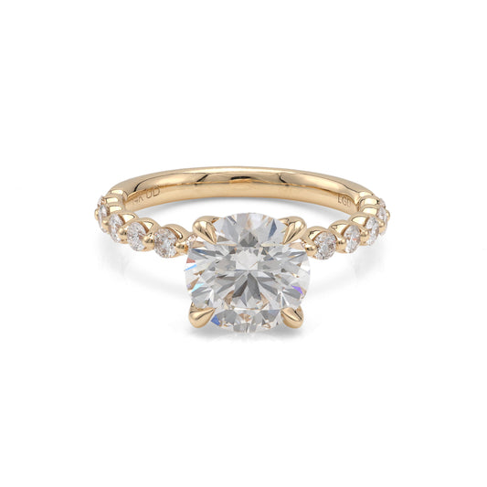 ReMARKable Designs Diamond Accent Ladies Wedding Band in 14 Karat Yellow Gold with 0.50ctw of Round Lab-Grown Diamond
