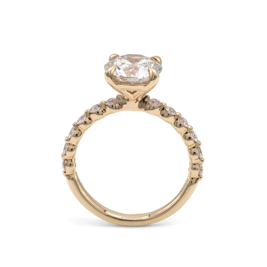 ReMARKable Designs Diamond Accent Ladies Wedding Band in 14 Karat Yellow Gold with 0.50ctw of Round Lab-Grown Diamond