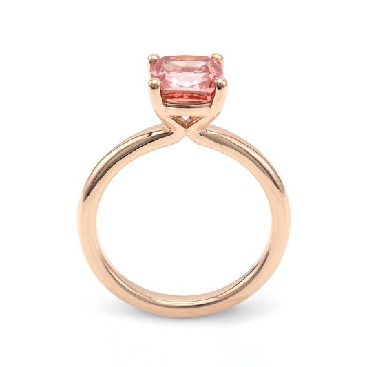 ReMARKable Designs Solitaire Complete Engagement Ring in 14 Karat Rose Gold with 2.01ctw of Round Lab-Grown Diamonds