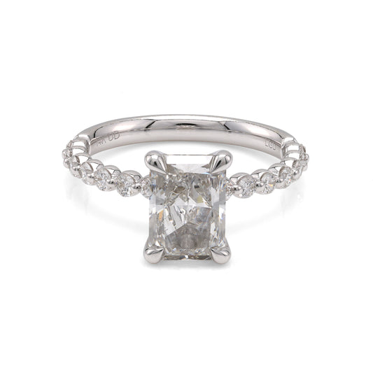Mercury Ring Lab-Grown Diamond Complete Engagement Ring with 2 Carat