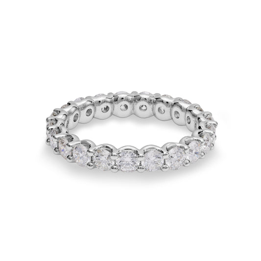Forevermark ReMARKable Designs Natural Diamond Eternity Ladies Wedding Band in Platinum White with 0.14ctw Round Diamonds