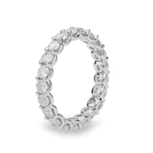 Forevermark ReMARKable Designs Natural Diamond Eternity Ladies Wedding Band in Platinum White with 0.14ctw Round Diamonds
