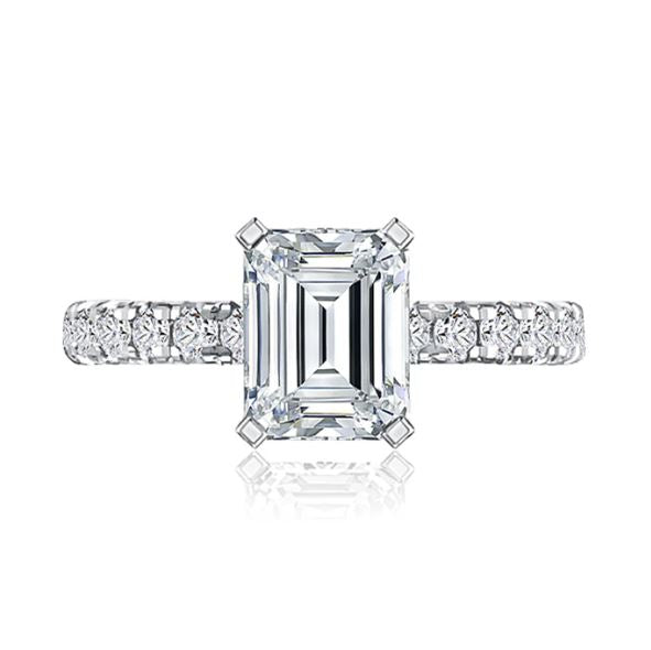14K white gold diamond engagement ring.