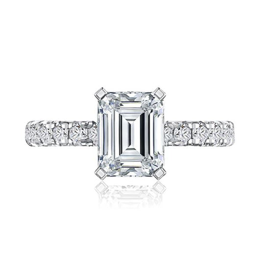 14K white gold diamond engagement ring.