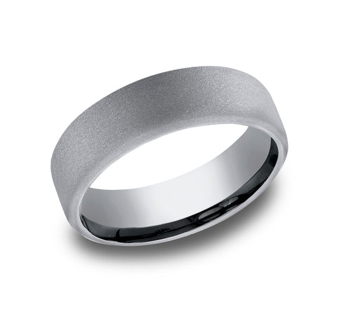 Carved Band (No Stones) in Tantalum Grey 6.5MM