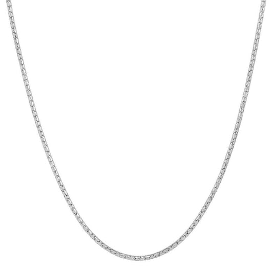 14K yellow gold chain, tinsel texture.