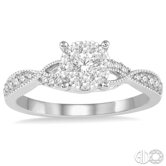 Natural Diamond Complete Engagement Ring
