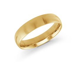 Carved Band (No Stones) in 14 Karat Yellow 5MM