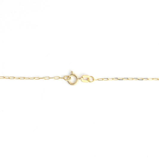 ReMARKable Designs Layered Natural Diamond Necklace in 14 Karat Yellow Gold with I3 Clarity, K Color, Paperclip Chain, Spring Ring Clasp