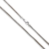 18" Foxtail 3.25mm Chain in 14 Karat White