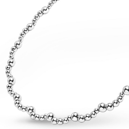 LAGOS Necklace (No Stones) in Sterling Silver White