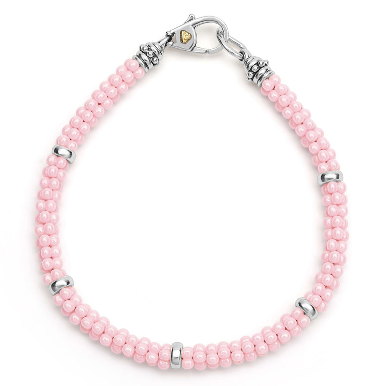 LAGOS Ladies Bracelet in Sterling Silver and Ceram