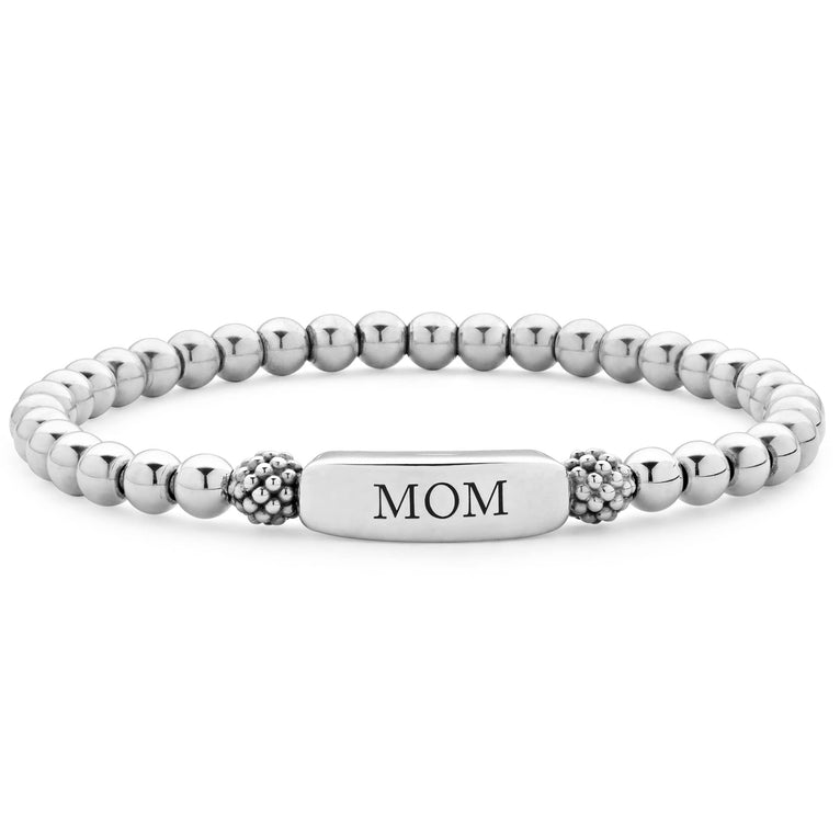 Ladies Stretch Bracelet (No Stones) in Sterling Si