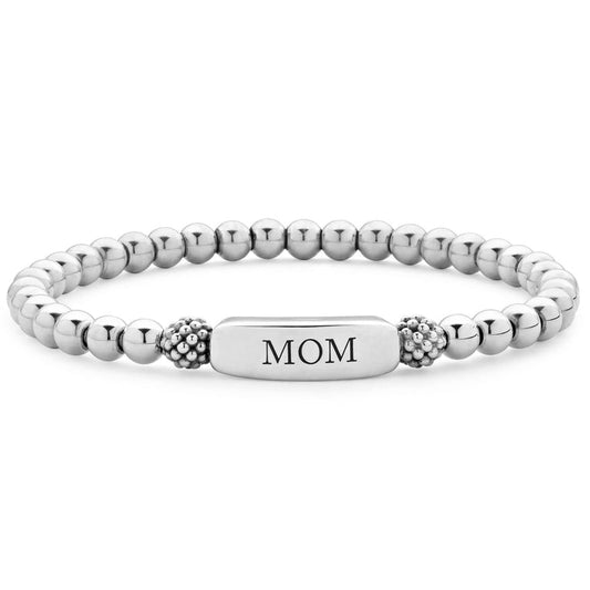 Ladies Stretch Bracelet (No Stones) in Sterling Si
