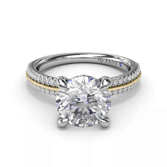 Fana Hidden Accent Natural Diamond Semi-Mount Enga