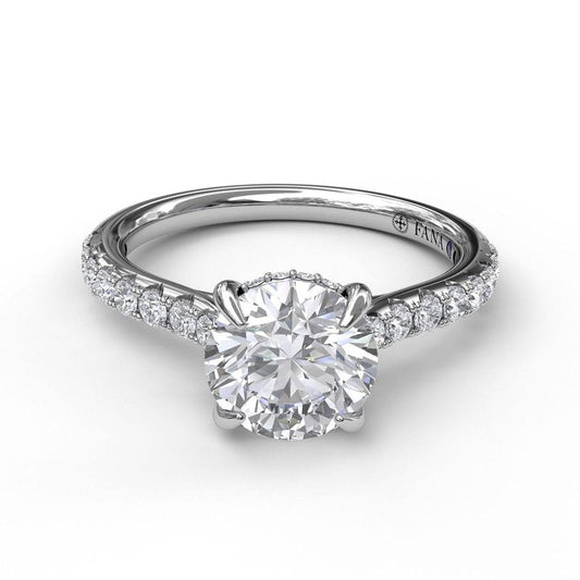 Fana Hidden Accent Natural Diamond Semi-Mount Enga