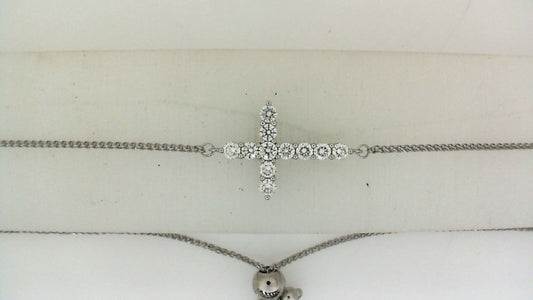 ReMARKable Designs Natural Diamond Bracelet in 14 Karat White Gold with 0.50ctw Round Diamonds