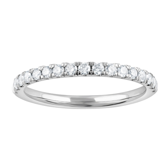 ReMARKable Designs Ladies Wedding Band in 14 Karat White with 0.34ctw of Round Lab-Grown Diamond