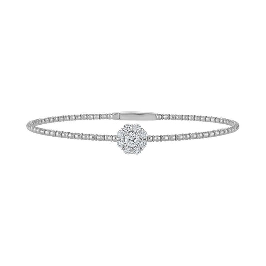 ReMARKable Designs Natural Diamond Bracelet in 14 Karat White Gold with 0.78ctw Round Diamonds