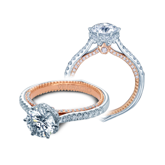 Verragio Hidden Accent Halo Natural Diamond Semi-M
