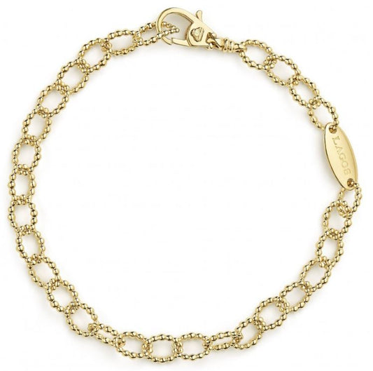 LAGOS Oval Link Ladies Bracelet in 18 Karat Yellow