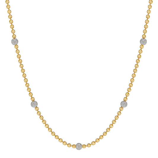 ReMARKable Designs Station Necklace (No Stones) in 14 Karat Yellow Gold