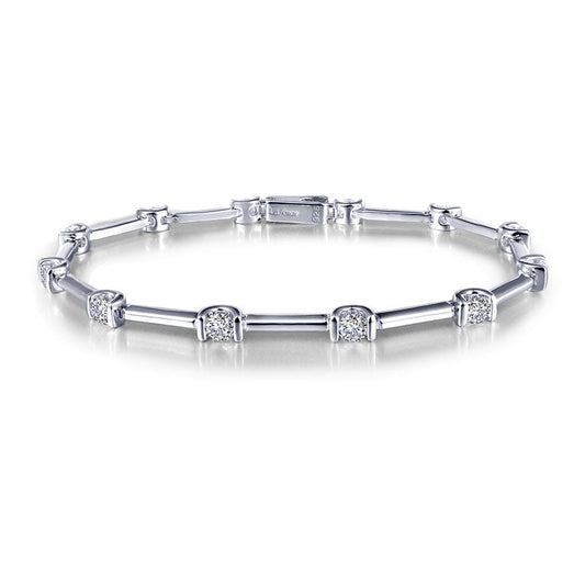 Lafonn Simulated Diamond Bracelet in Platinum Bonded Sterling Silver 2.04ctw