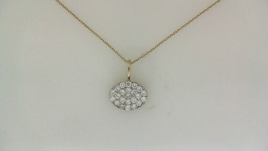 Natural Diamond Necklace in 14 Karat Yellow with 0.43ctw Round Diamonds